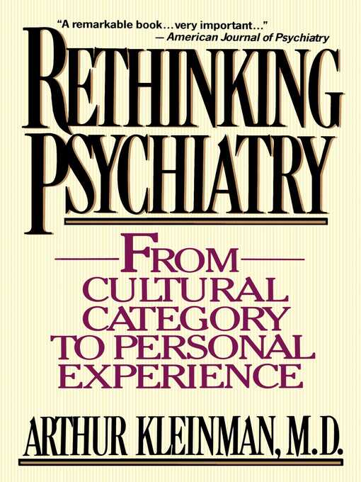 Title details for Rethinking Psychiatry by Arthur Kleinman - Wait list
